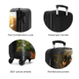 Hendrik herfstkatje NBS - Handbagage koffer - Kinderen Unisex middel zzzzzzzbolletjes_ENG