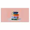 Boeken - Stapel - Kleurrijk Muismat XXL klein -3d_leeg