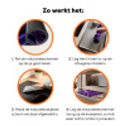 Lichtsnelheid - Ruimte - Roze - Paars Inductie beschermer vinyl 3mm klein -zzzzzzz-td-werking