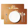 Glazen - Bloem - Oranje Placemat vinyl groot -zzsfeer2_Kitchenyeah-website