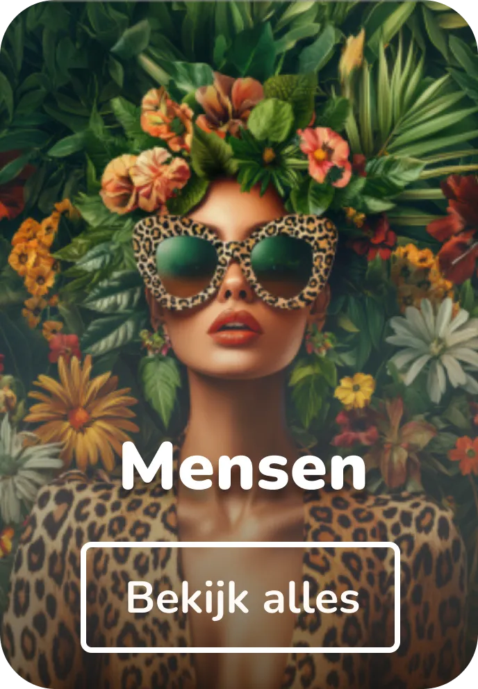 Canvas schilderij van mensen