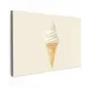 Softijs - Hoorntje - Wit canvas 2cm klein -z3d