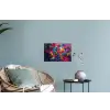 Abstract - Explosie - Neonkleuren Muursticker klein -plant