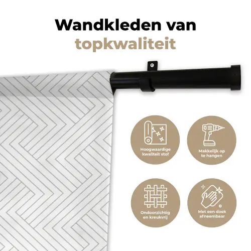 Grafisch - Patroon - Modern Wandkleed katoen klein 269 -sfeer2