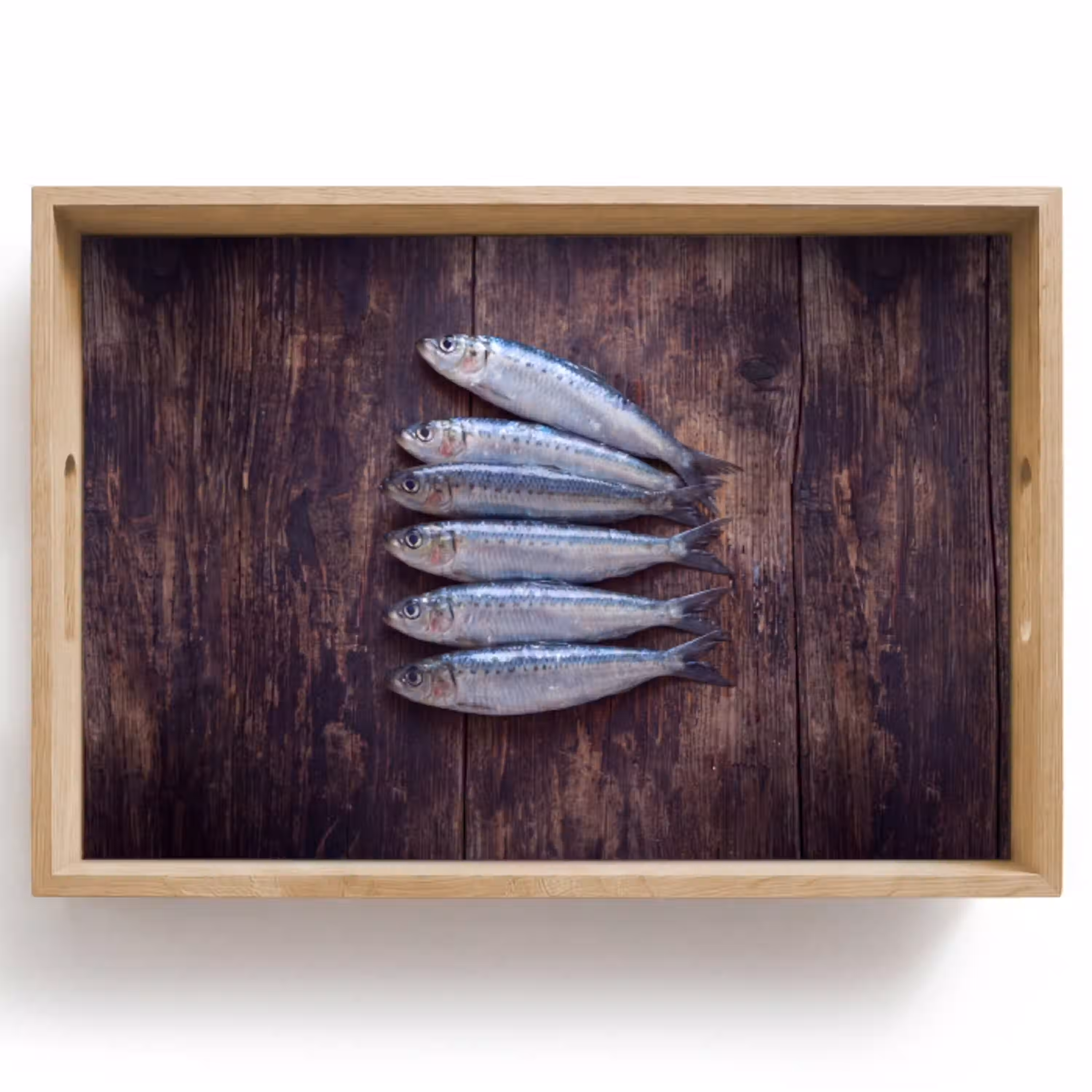 Vis - Hout - Eten Dienblad Rechthoek middel -z3d_shopping