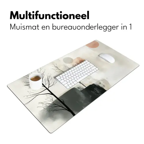 Wabi sabi - Beige - Plant Muismat XXL klein -sfeer4