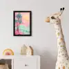 Palmbomen - Golven - Zee fotolijst zwart zonder passe partout klein -usfeer4_kinderkamer