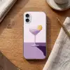 Cocktail - Paars - Minimalistisch - Citroen Apple iPhone 16 Plus klein -sfeer1