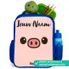 Kawai - Varken - Roze Kinderrugzak - Blauw middel -inhoud_NL