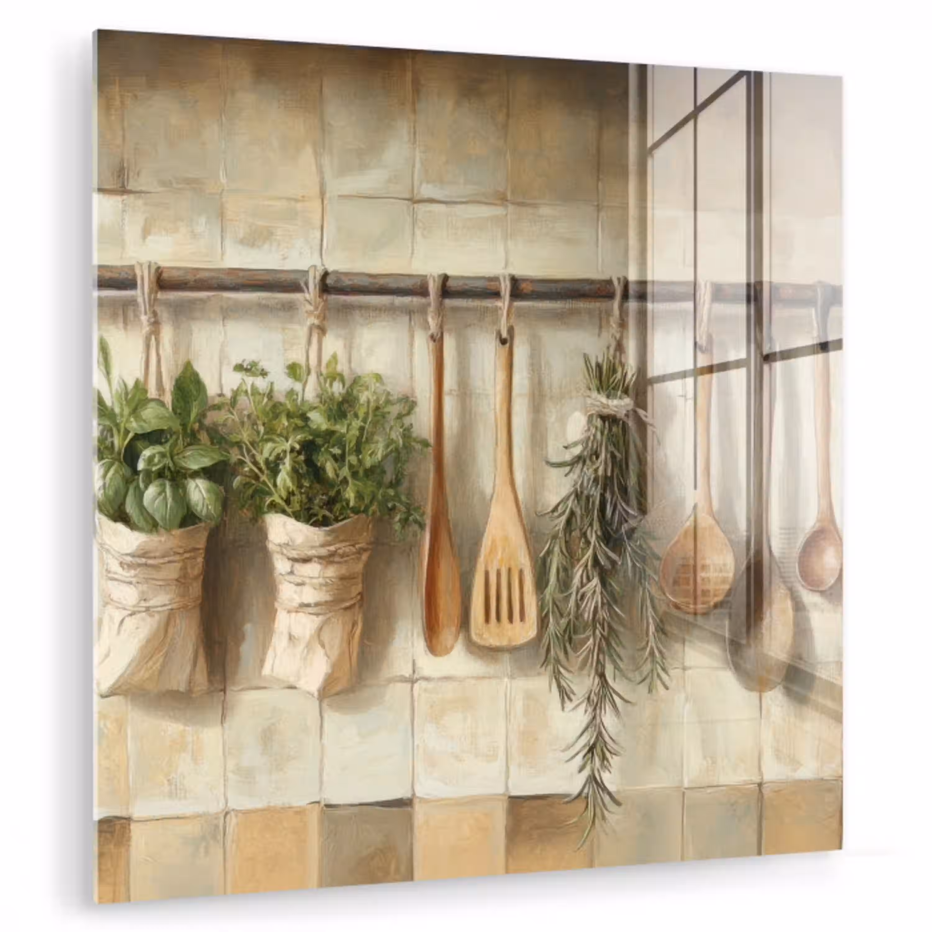 Hout - Keukengerei - Stilleven - Tegels plexiglas 5mm klein -zzzproduct_nieuw