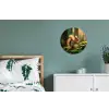 Eekhoorn - Nootje - Gras Wandcirkel aluminium klein -slaapkamer
