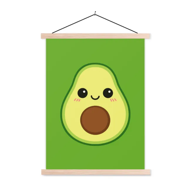 Hanging Poster - Avocado - Green - Playful