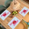 Bisou - Blauw - Roze - Lippen Placemat vinyl groot -zzsfeer5_Kitchenyeah-website