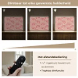 Garnalen - Stippen - Roze Light Box met batterij (Wandlamp) middel 907 -USP_dimbaarNL