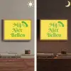Mij niet bellen - Telefoon - Geel Light Box met batterij (Wandlamp) middel -sfeer3