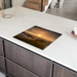 Duinzicht op Zonsondergang Inductie beschermer vinyl 3mm middel -sfeer8