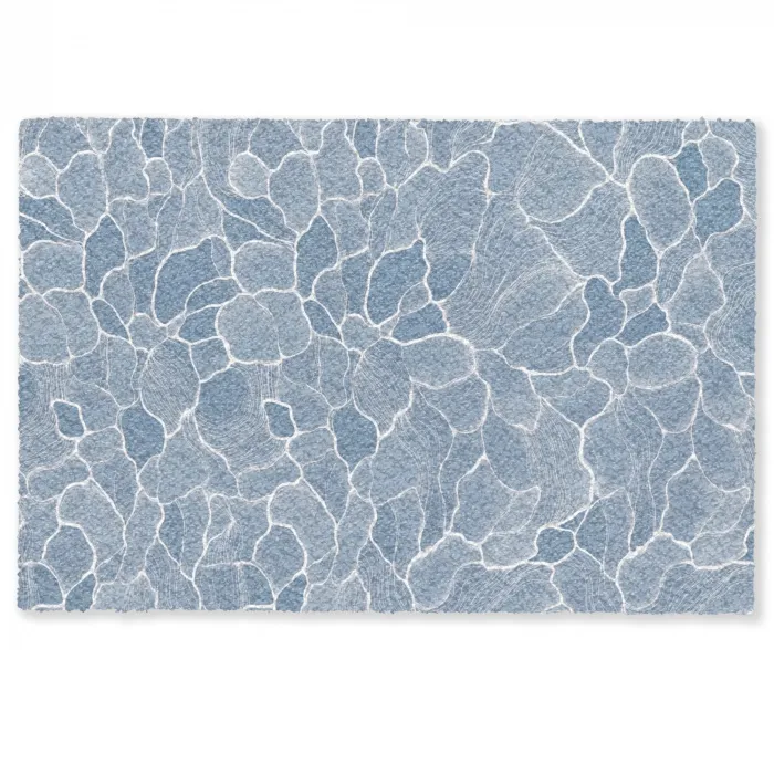 Abstract - Blauw - Bladeren Deurmat klein -zkaufland3d
