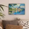 Berg - Skyline - Strand - Water canvas 2cm klein -sfeer1
