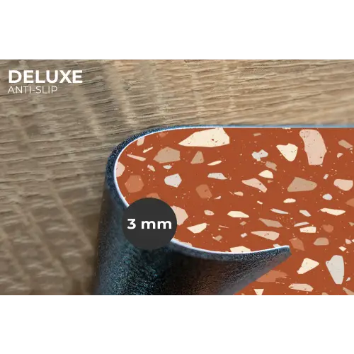 Terrazzo - Patroon - Klei Placemat vinyl groot 368 -closeup