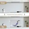 Chilipeper - Keramiek - Blauw keuken achterwand spatscherm klein -voor_na_NL