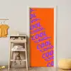 Cool - Paars - Oranje deurposter klein -sfeer4