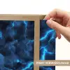 Donker - Blauw - Bliksem Light Box met batterij (Wandlamp) middel 907 -USP_websiteprintNL