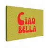 Ciao bella - Rood - Groen - Stippen canvas 2cm klein -z3d