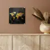 Wereldkaart - Goud - Marmer plexiglas 5mm klein -sfeer5