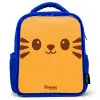 Kawai - Tijger - Oranje Kinderrugzak - Blauw middel -3d