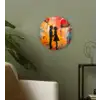 Street art - Liefde - Graffiti - Kunst - Banksy Wandcirkel kunststof plaat 5mm dik klein -sfeer3