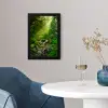 Jungle - Water - Bladeren - Zon - Natuur fotolijst zwart zonder passe partout klein -sfeer4