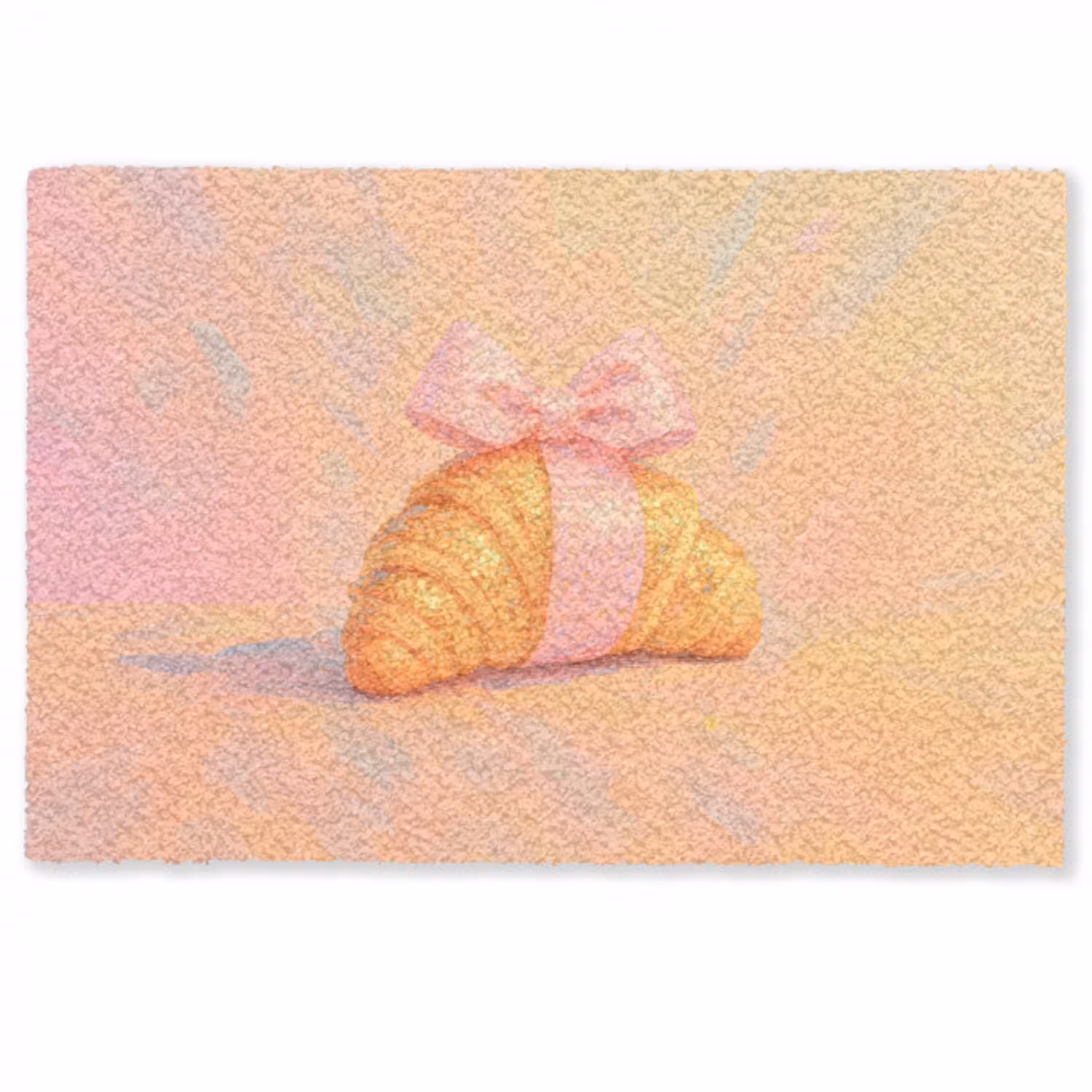 Croissant - Strik - Roze Deurmat klein -zkaufland3d