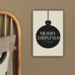 Kerstballen - Japandi - Christmas - Zwarte kerstballen canvas 2cm klein -sfeer3