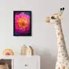 Roze - Dahlia - Kleurrijk fotolijst zwart zonder passe partout klein -usfeer4_kinderkamer