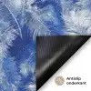 Palmblad - Patroon - Blauw Deurmat klein 898 -antislip_NL