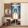 Raket die opstijgt in de ruimte met de tekst “Deze kamer is van: jouw naam”. deurposter klein -sfeer3