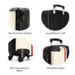 111 NBS - Handbagage koffer - Volwassenen Unisex middel zzzzzzzbolletjes_DE