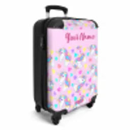 Eenhoorn euforie NBS - Handbagage koffer - Kinderen Unisex middel -productfoto_3d