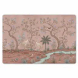Nostalgisch - Reigers - Roze Placemat vinyl groot -zzsfeer1_Kitchenyeah-website