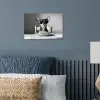 Chihuahua - Hond - Zonnebril - Humoristisch - Zwart - Wit - Spaghetti poster papier klein -sfeer2