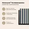Verticale strepen - Blauw - Crème Inductie beschermer vinyl 3mm middel 274 -zzzzzzusp-haakje_DE