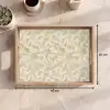 Abstract - Lijnen - Beige Dienblad Rechthoek middel 911 -USP_Formaat