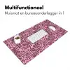 Organisch - Patroon - Roze Muismat XXL klein 681 -sfeer4