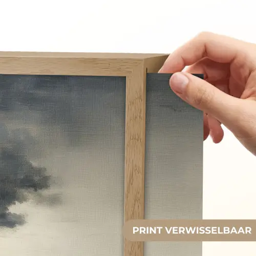 Kust - Golven - Rots - Storm Light Box met batterij (Wandlamp) middel -USP_websiteprintNL