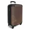 Minimal - Donkerbruin met gouden golven NBS - Handbagage koffer - Unisex middel -productfoto_3d