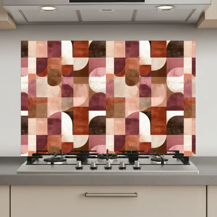 Geometrie - Modern - Retro keuken achterwand spatscherm klein 900 -3d_website