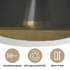 Bloembollen - Wit - Vaas - Minimalistisch Akoestische PET Vilt - Rond klein -closeup_NL