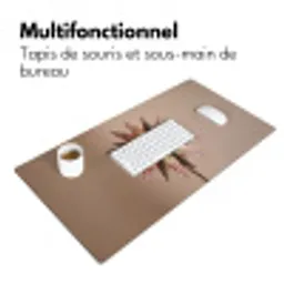 Droogbloem - Protea - Vintage - Beige - Rustiek Muismat XXL klein -zsfeer4_frans