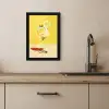 Wijnglas - Citroen - Geel - Minimalistisch KitchenYeah - Keuken - Fotolijst klein -sfeer2