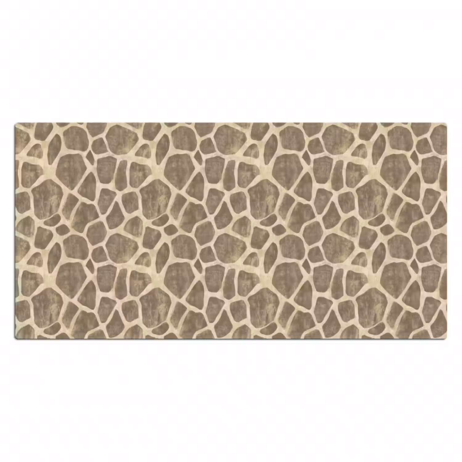 Schreibtischunterlage - Giraffe - Muster - Beige - Braun